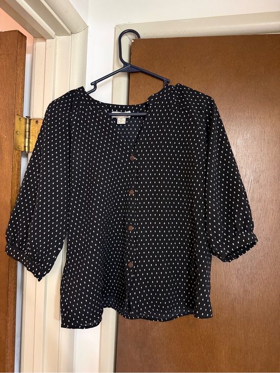 Monteau Tops - Black Printed Women’s Blouse